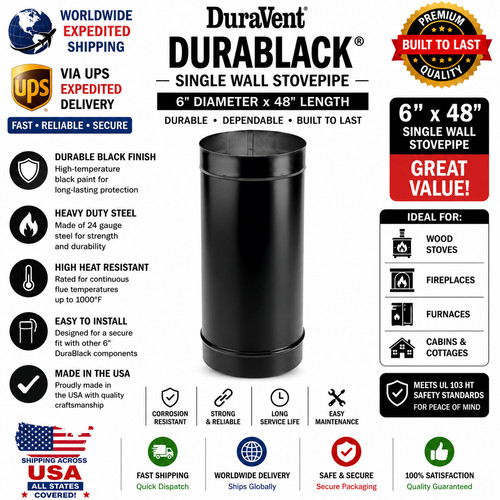 Duravent durablack x 48 - (6,